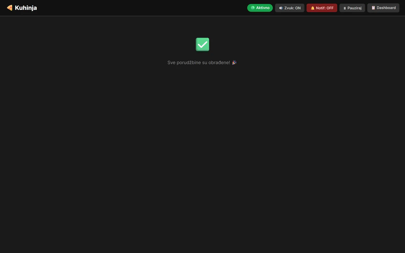 Kuhinjski prikaz (PWA)